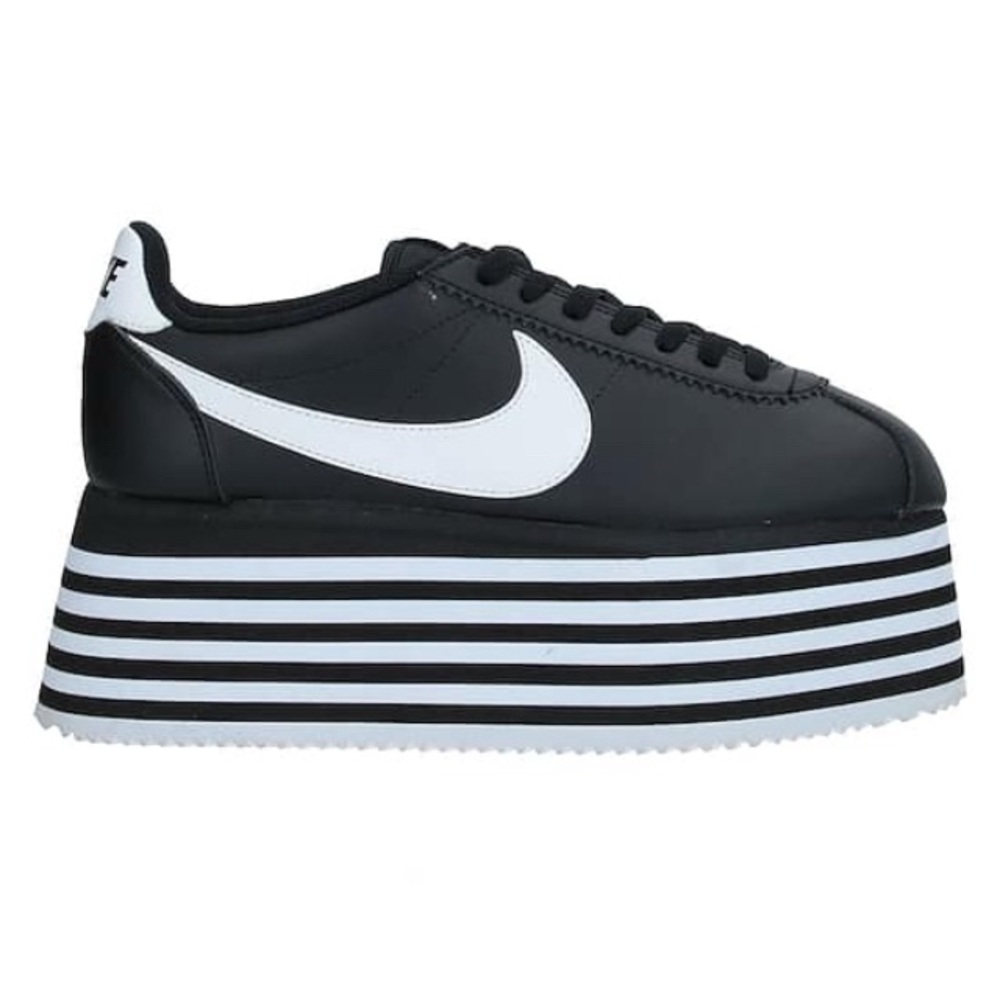 NEW NIKE COMME DES GARÇONS' CORTEZ PLATFORM SNEAKER